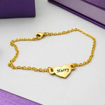 Gold art Name Bracelet - Bangles & Bracelets by Belle Fever, perfect gift for her