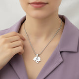 Quad Heart Puzzle - Four Personalised Necklaces