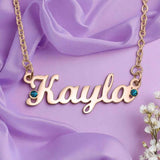Name Necklace (Birthstones & Ornaments Optional)