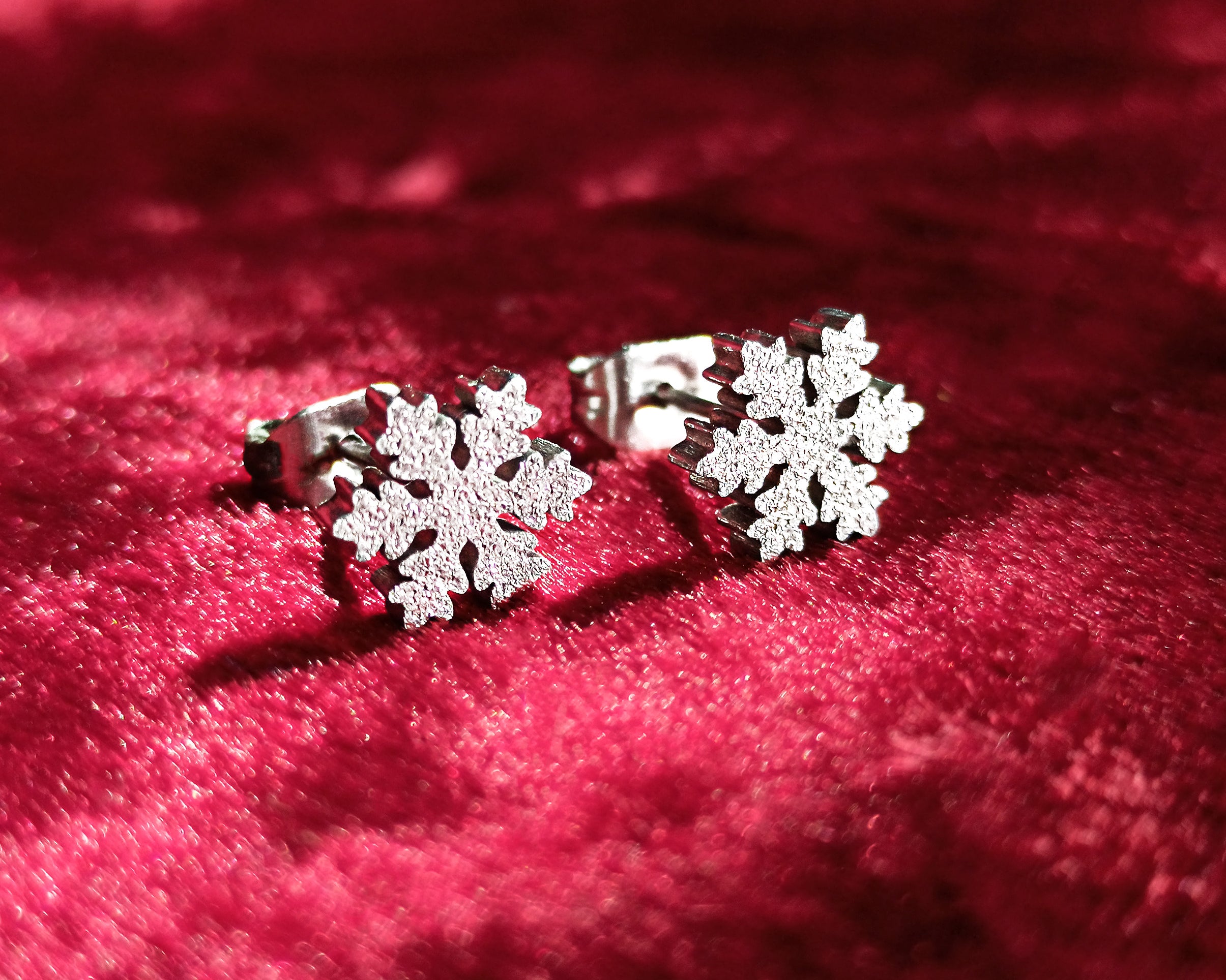 Sparkling Snowflake Earrings