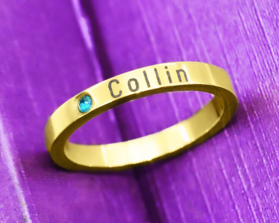 Stackable Birthstone Ring