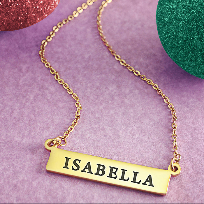 The Jess Name Bar Necklace