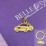 Police Car Charm for Keyring