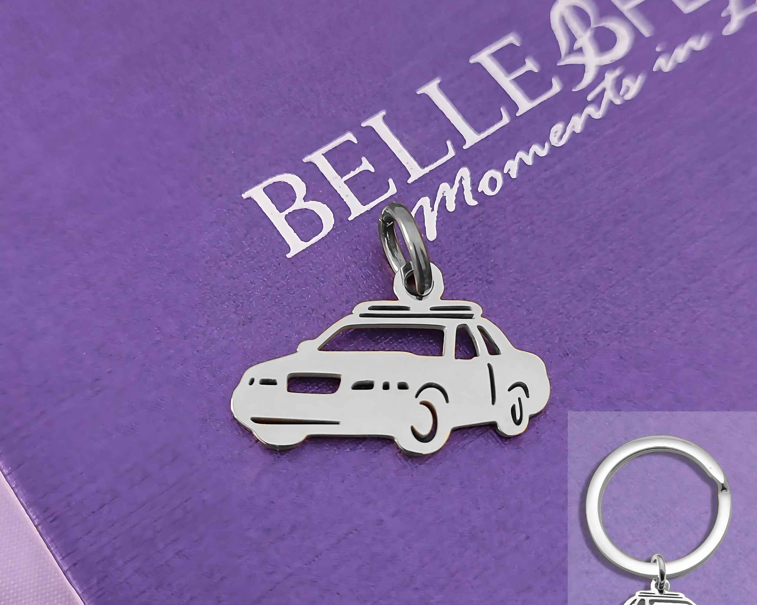 Police Car Charm for Keyring