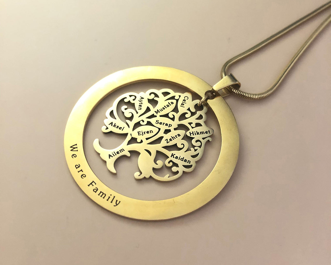 Tree of My Life Necklace with Washer