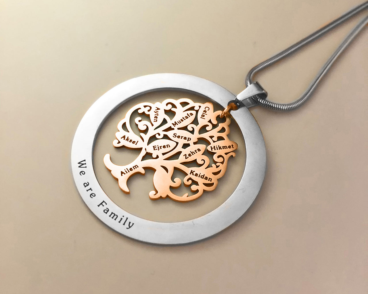 Tree of My Life Necklace with Washer