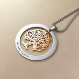 Tree of My Life Necklace with Washer