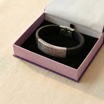 Always Remember personalised ID bracelet presented in elegant jewelry gift box packaging