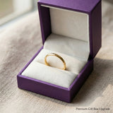Classic band ring presented in premium gift box, minimalist jewellery gift idea