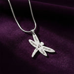 Belle Fever Dragonfly Necklace with Custom Engraved Names, meaningful strength and transformation jewellery gift.