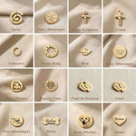 Dream locket charms selection showing initials, symbols, animals and engraved disc inserts