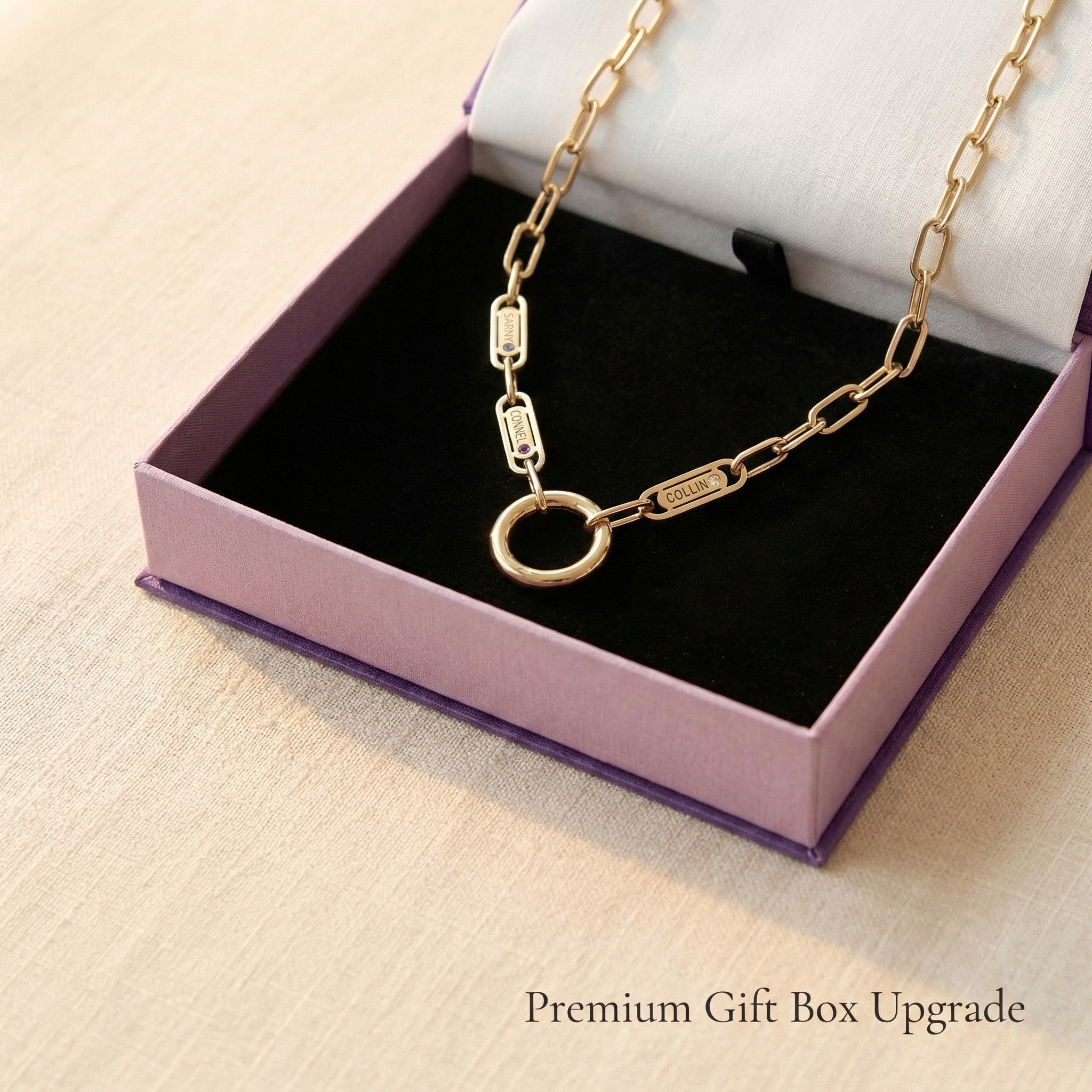 Endless Ties Necklace presented in premium gift box, elegant jewellery gift