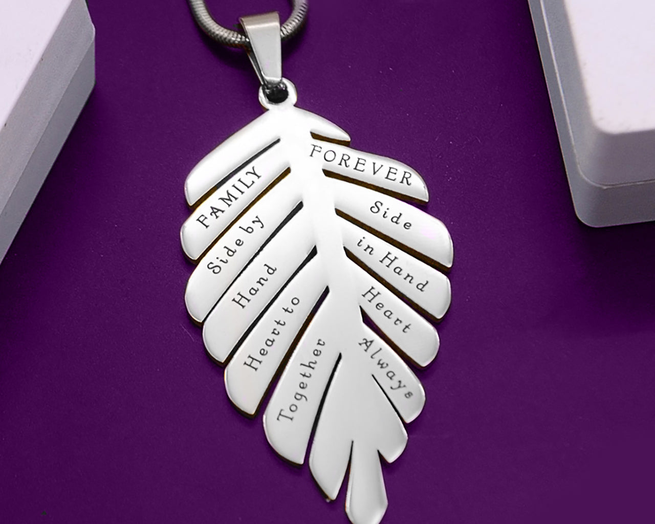 Family Leaf Necklace