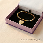 Forever In My Heart Charm Bracelet presented in premium gift box, personalised jewellery gift idea