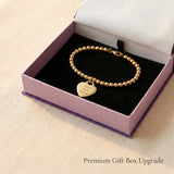 Forever In My Heart Charm Bracelet presented in premium gift box, personalised jewellery gift idea