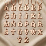 nitial Necklace alphabet options showing A to Z letter pendants for personalised jewellery