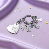 Kids Love Heart Keyring (One charm is included)