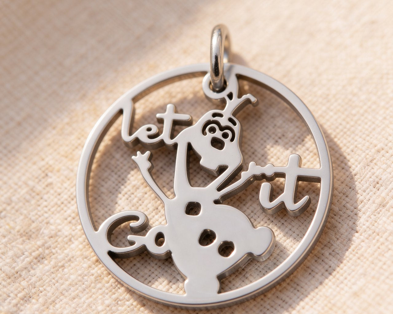 Silver snowman charm for keyring symbolizing winter memories, festive moments, and seasonal keepsake gifts