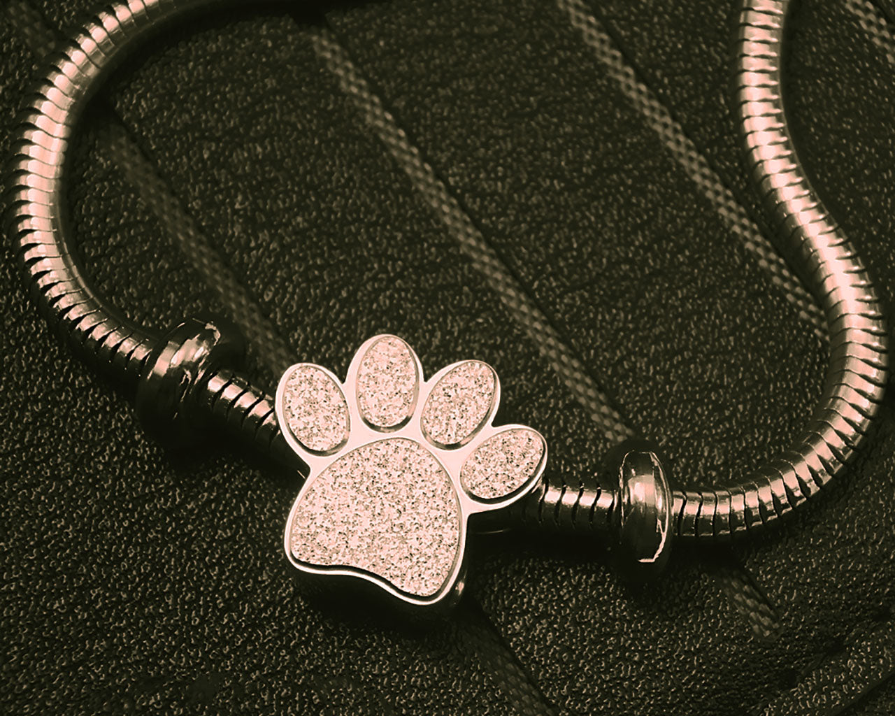 Sparkling Paw Charm for Moments Bracelet