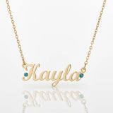 Name Necklace (Birthstones & Ornaments Optional)