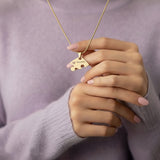 Penta Heart Puzzle Necklaces - Friendship Jewellery by Belle Fever