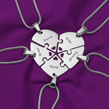 Penta Heart Puzzle, Puzzle Jewellery by Belle Fever