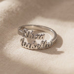 Elegant personalized name ring video showcasing custom script jewelry for meaningful gift moments
