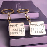 Calendar Keyrings Set of Two