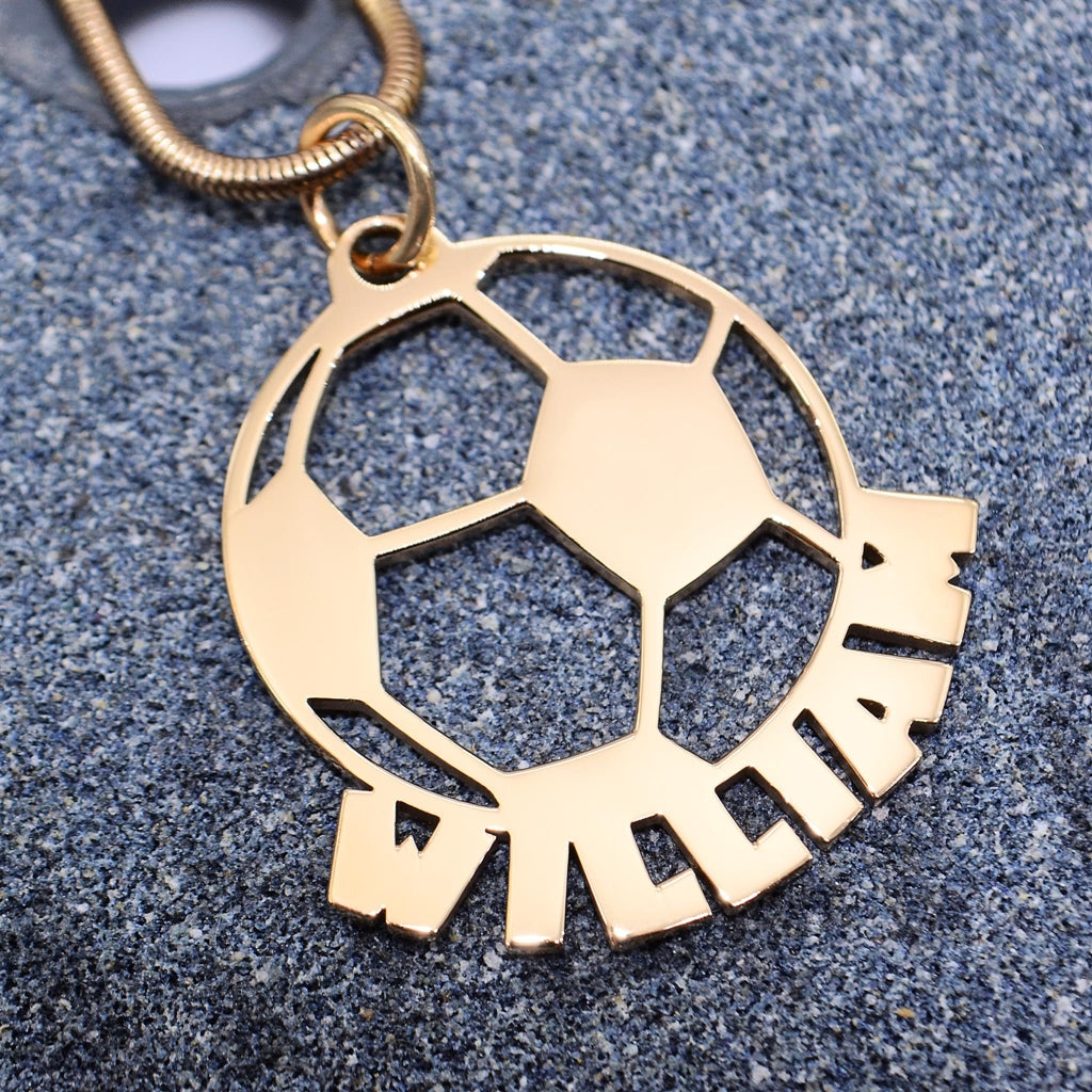 Soccerball Name Necklace