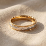Wisdom ring in gold, elegant minimalist stacking ring jewellery gift for her