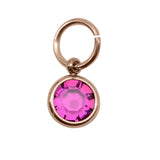 10th ROSE GOLD Hanging Birthstone Charm (Optional) - Options Variants