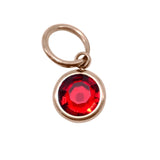 15th ROSE GOLD Hanging Birthstone Charm (Optional) - Options Variants