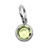 15th SILVER Hanging Birthstone Charm (Optional) - Options Variants