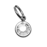 16th SILVER Hanging Birthstone Charm (Optional) - Options Variants