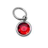 9th SILVER Hanging Birthstone Charm (Optional) - Options Variants