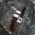 BUY ONE GET ONE Personalised Leather Bracelet First 2 Charms FREE | Belle Fever Personalised Jewellery