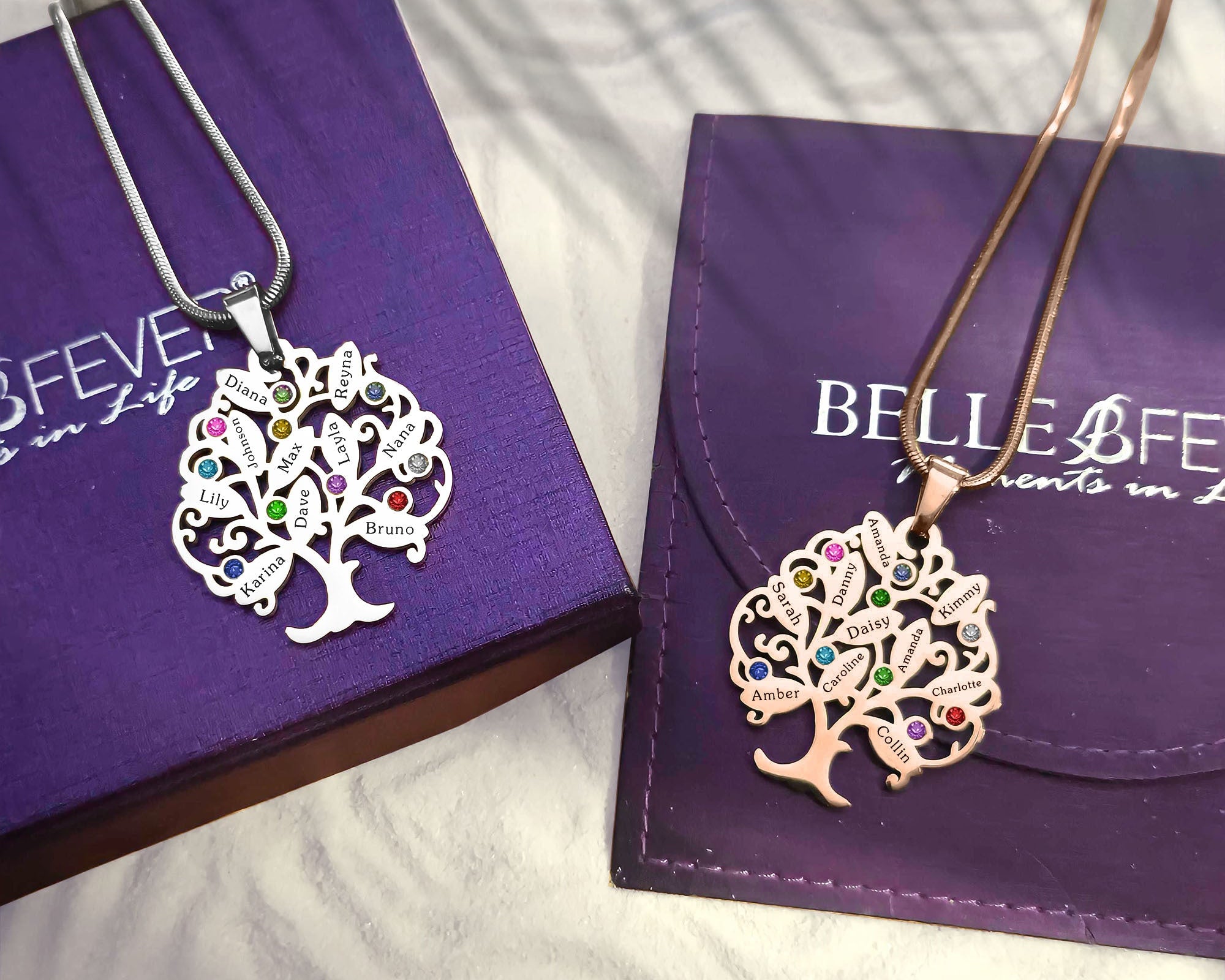 BUY ONE GET ONE Tree of My Life Necklace | Belle Fever Personalised Jewellery