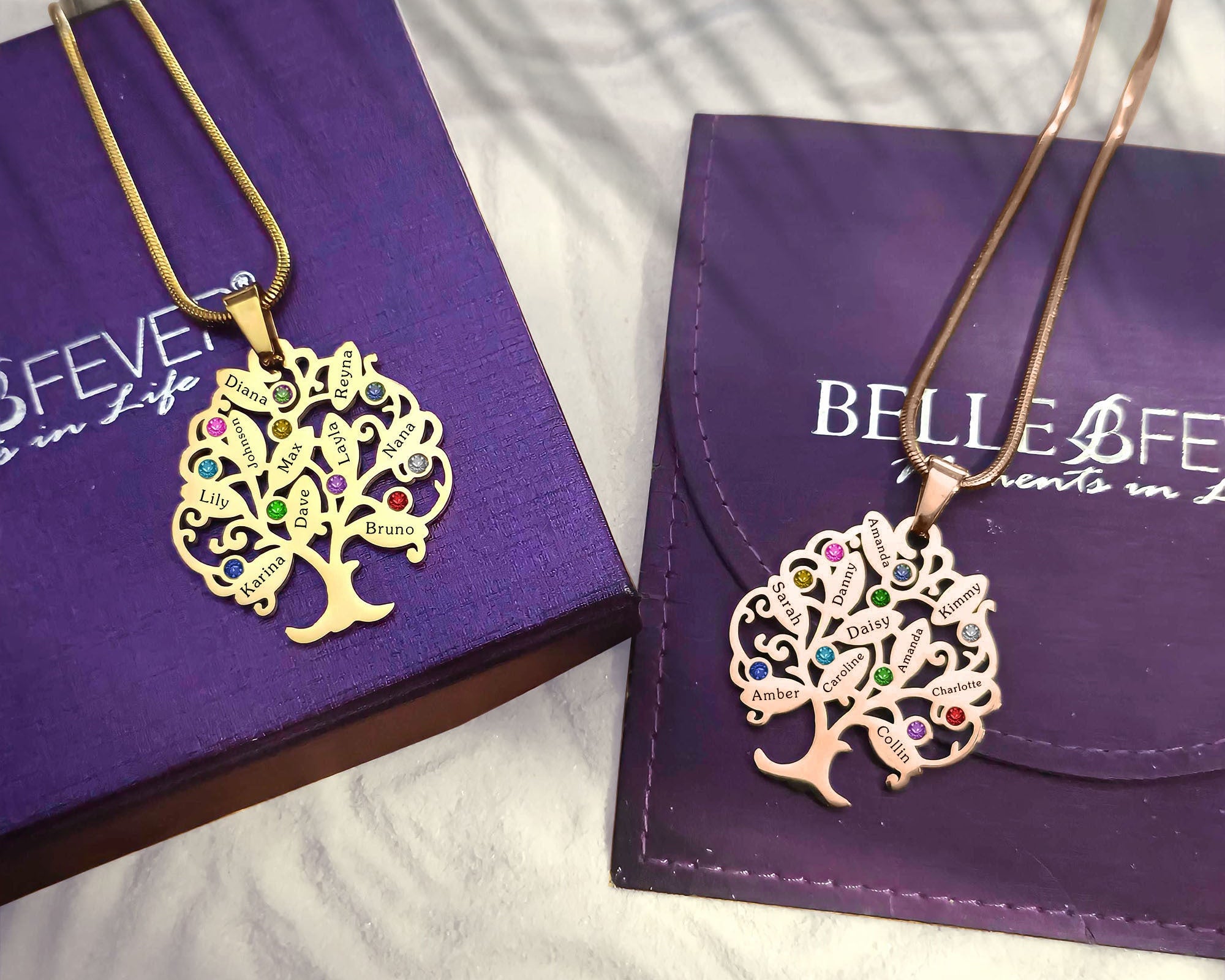 BUY ONE GET ONE Tree of My Life Necklace | Belle Fever Personalised Jewellery