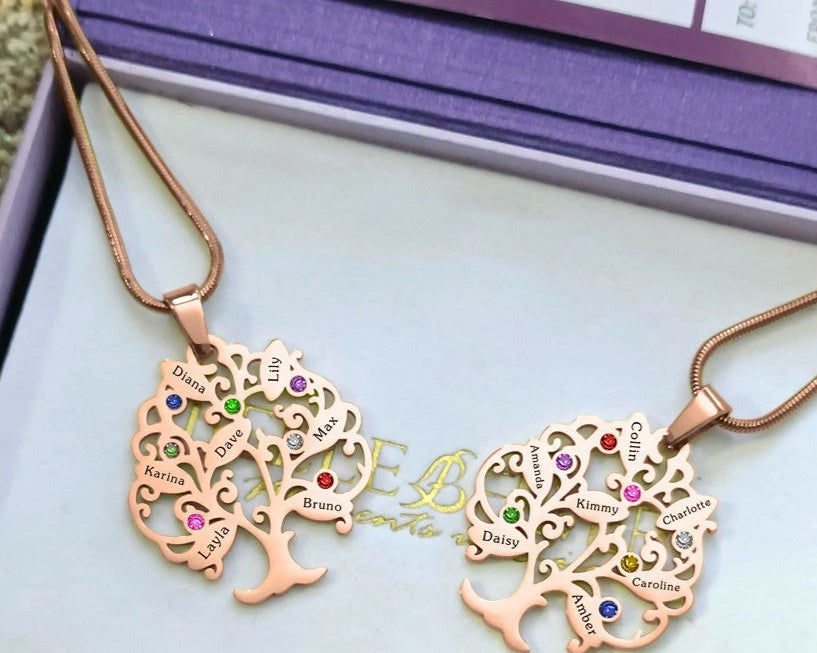 BUY ONE GET ONE Tree of My Life Necklace | Belle Fever Personalised Jewellery