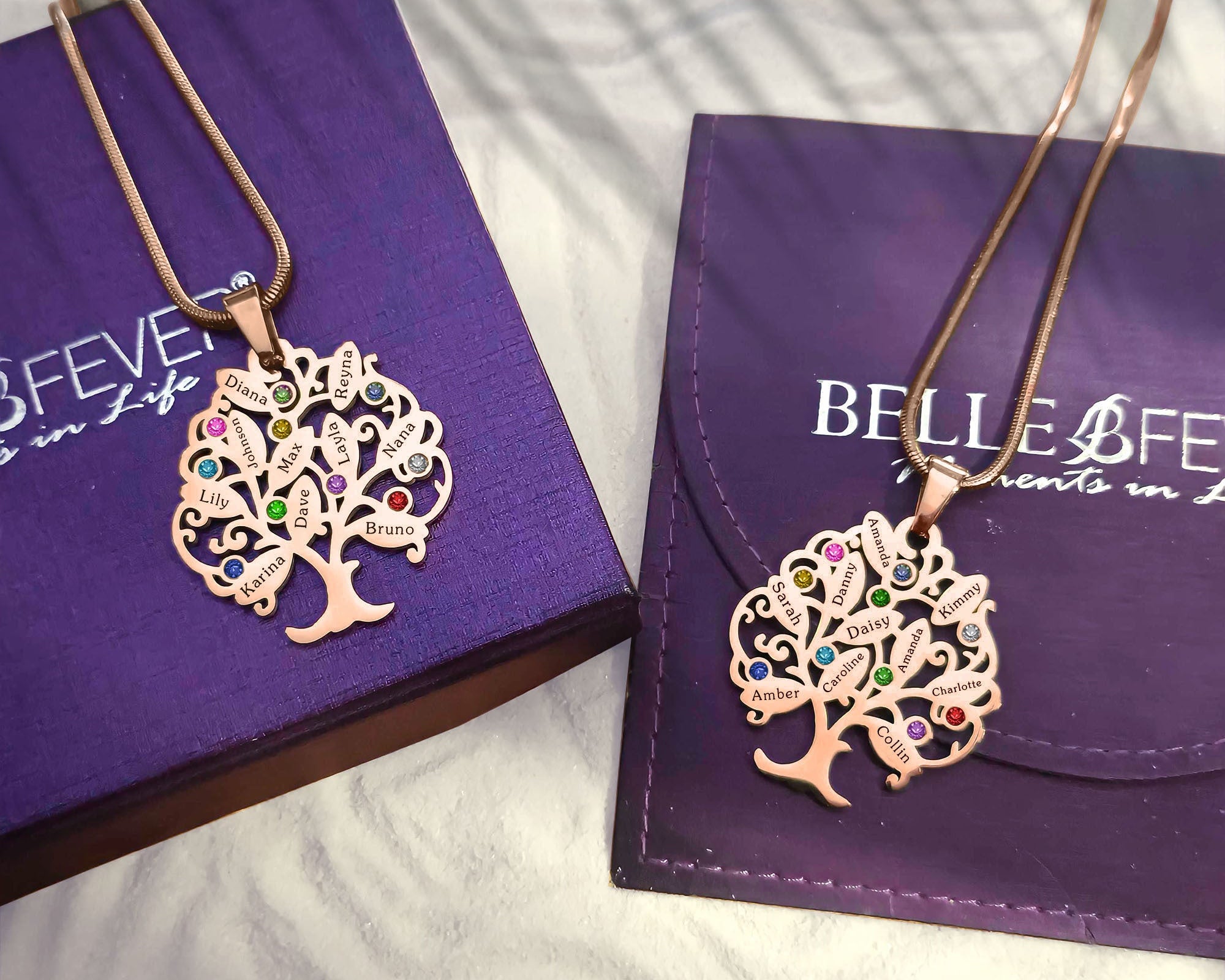 BUY ONE GET ONE Tree of My Life Necklace | Belle Fever Personalised Jewellery