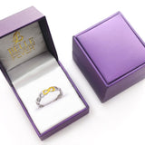 Endless Infinity Ring - Two Tone Gold in Luxury Gift Box | Belle Fever Personalised Jewellery