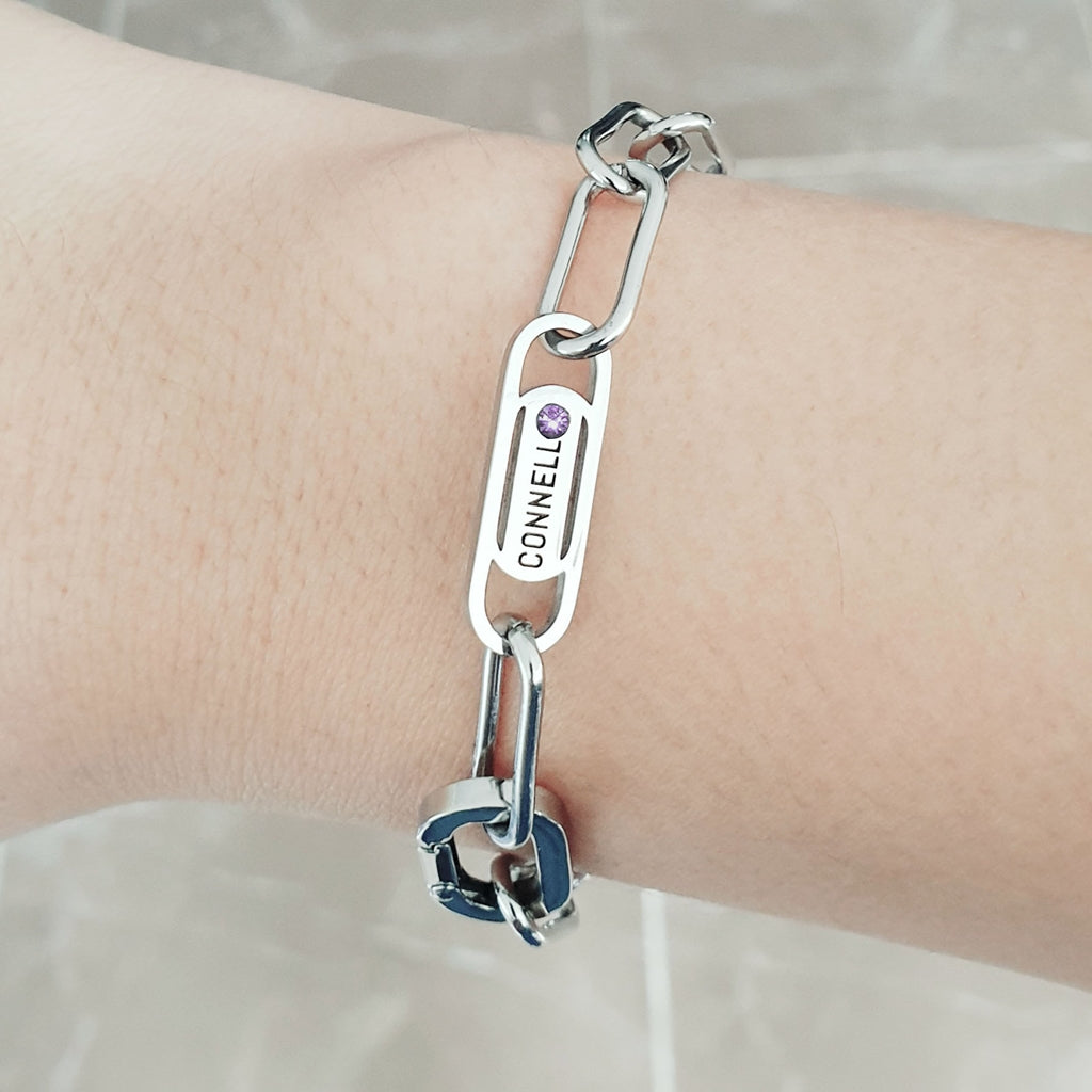 FREE GIFT - BEGIN Bracelet (With Amethyst Birthstone) | Endless Ties Collection | Belle Fever Personalised Jewellery