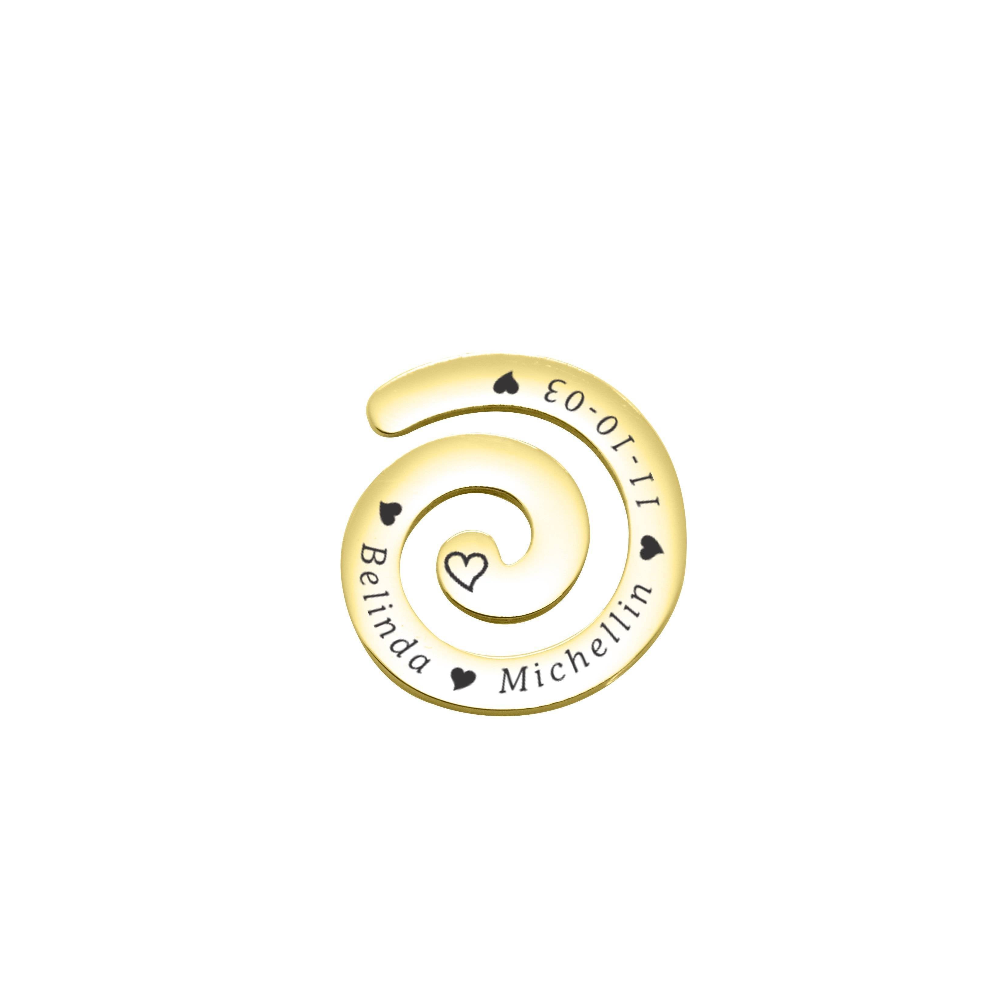 Swirl Charm for Medium 30mm Dream Locket | Belle Fever Personalised Jewellery