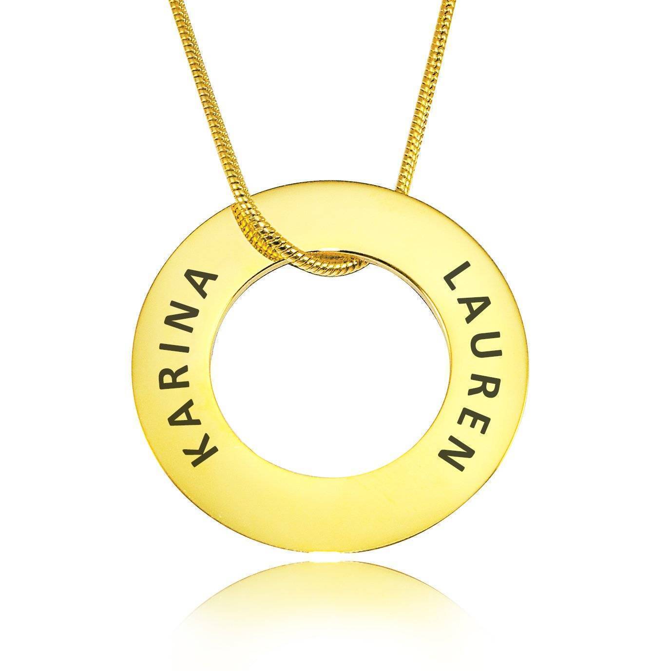 Always Forever Washer Necklace - Memorial & Cremation Jewellery by Belle Fever