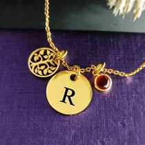 Always There Initial Personalised Necklace - ARTI by Belle Fever