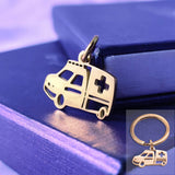 Ambulance Charm for Keyring - Keyrings by Belle Fever