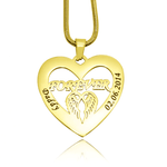 Angel in My Heart Necklace - Memorial & Cremation Jewellery by Belle Fever