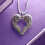 Angels Heart Necklace - Memorial & Cremation Jewellery by Belle Fever