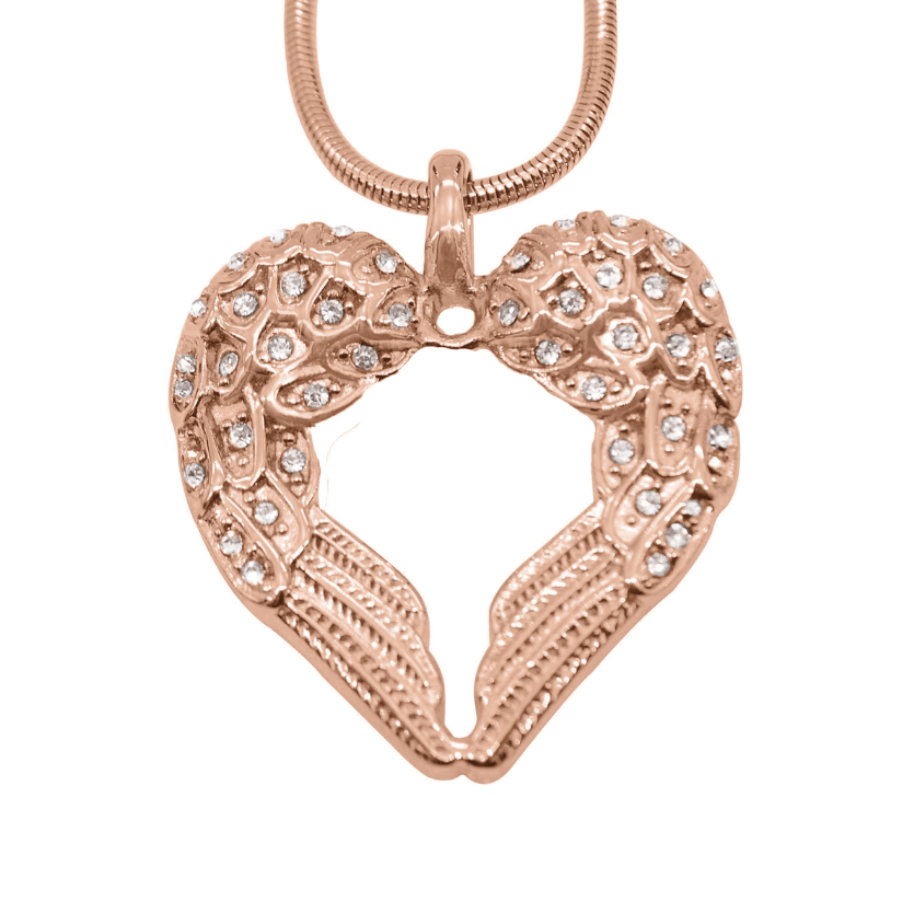 Angels Heart Necklace - Memorial & Cremation Jewellery by Belle Fever