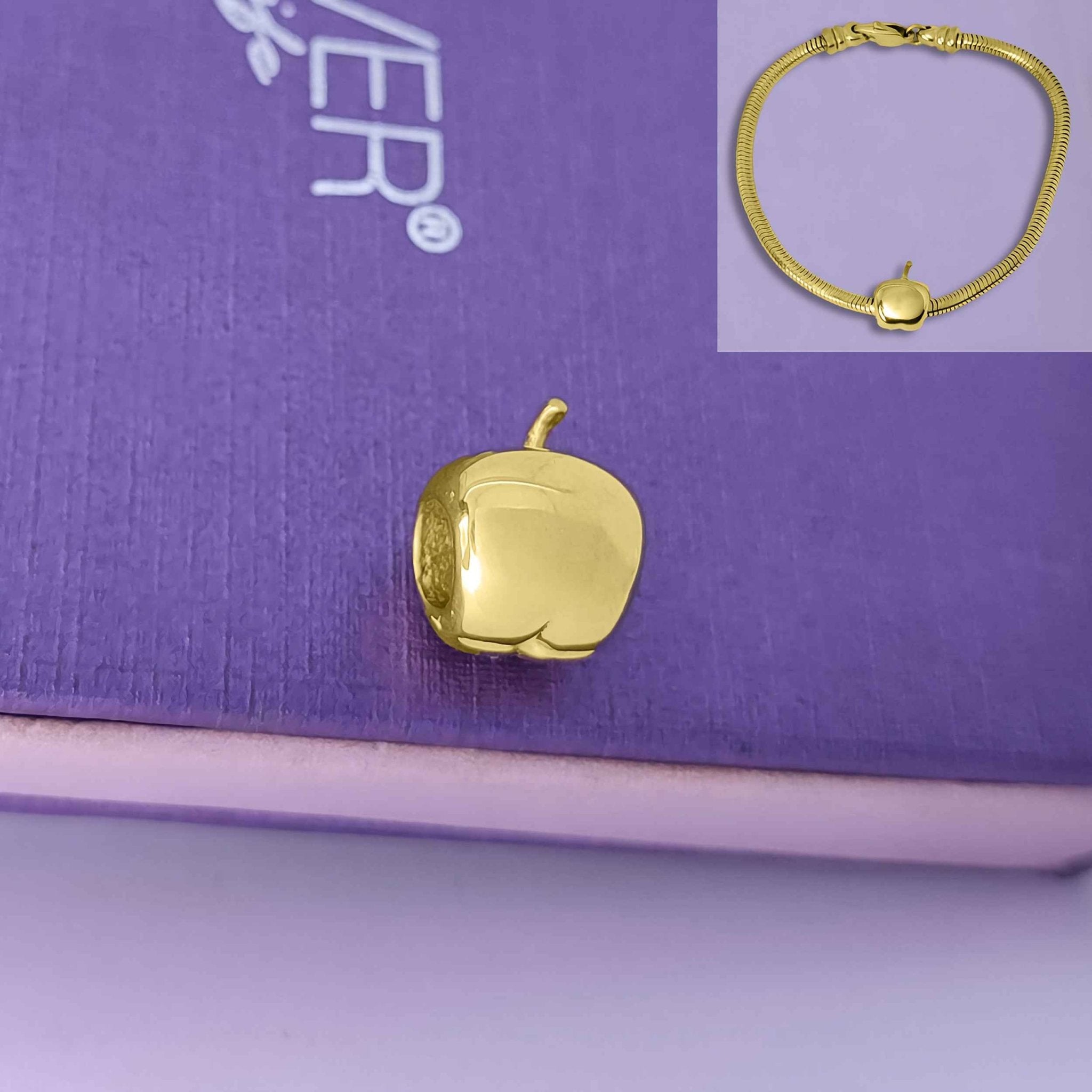 Apple Charm for Moments Bracelet - Moments Charm Bracelets by Belle Fever